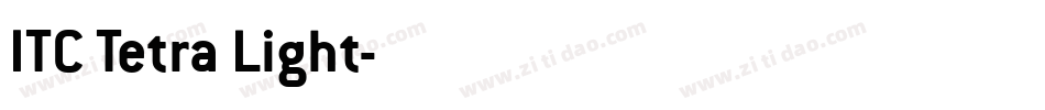 ITC Tetra Light字体转换